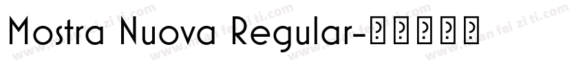 Mostra Nuova Regular字体转换